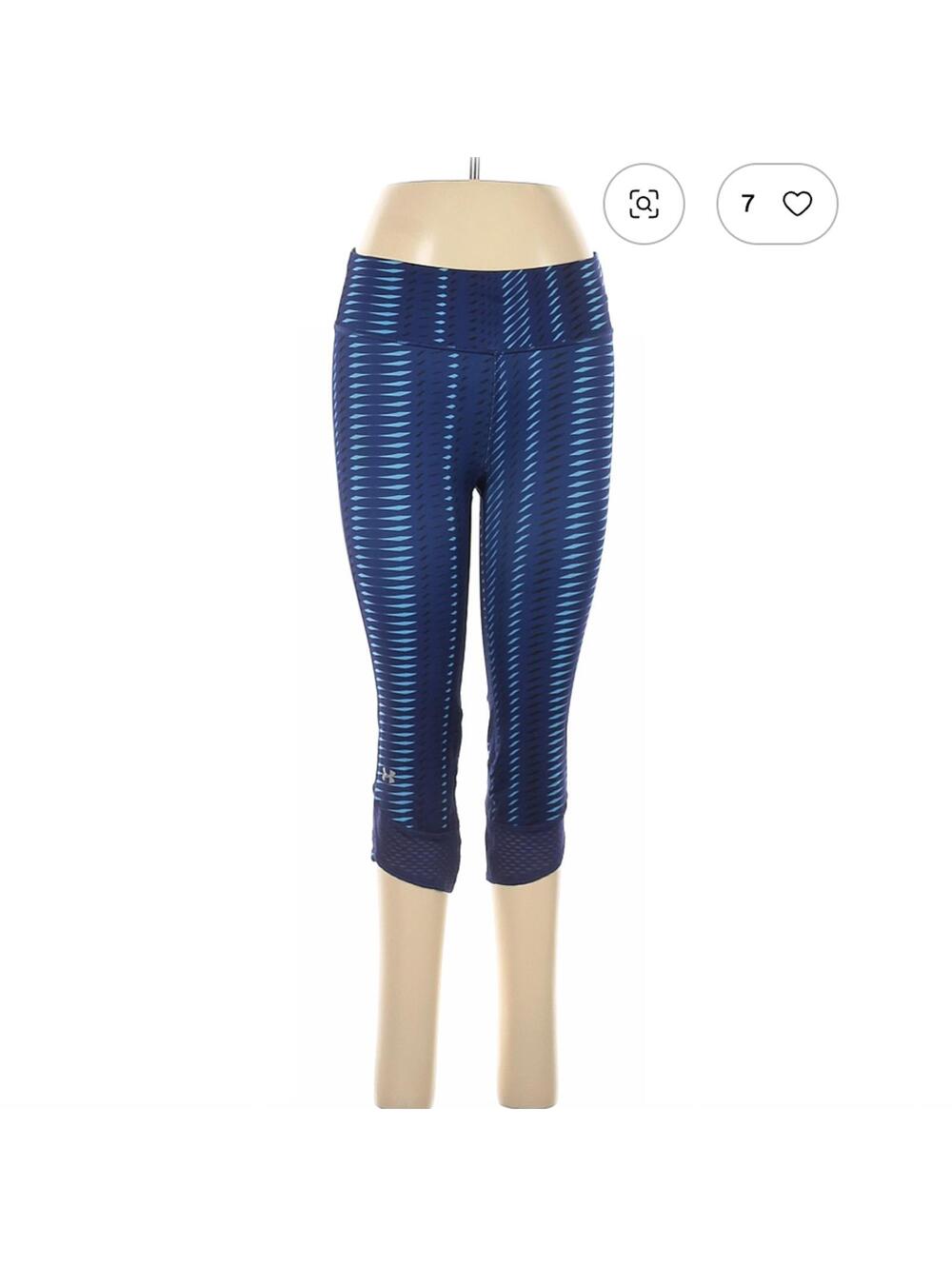 Under Armour Blue Active Pants Size M Leggings Leggings